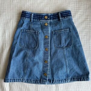 & Other Stories Blue Denim Skirt